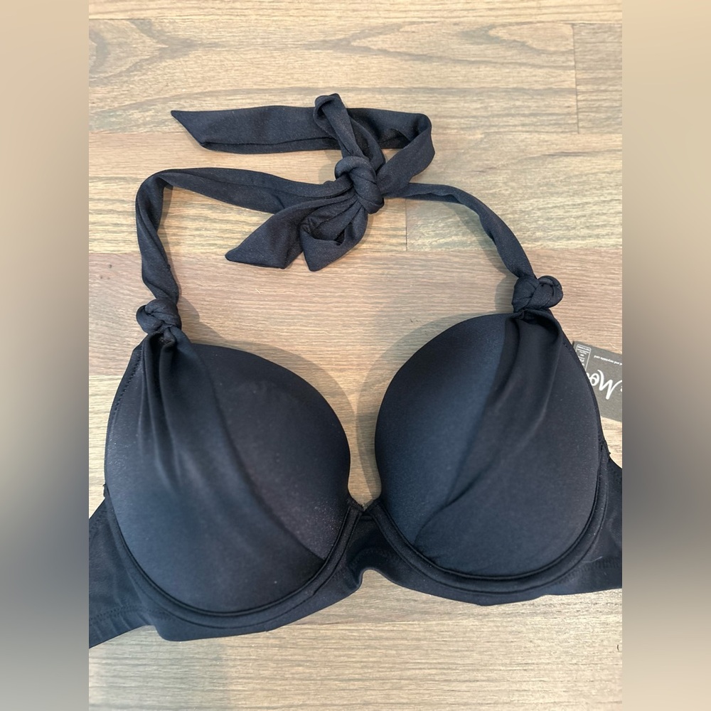 Black Halter Neck NWT Pour Moi Bikini Top